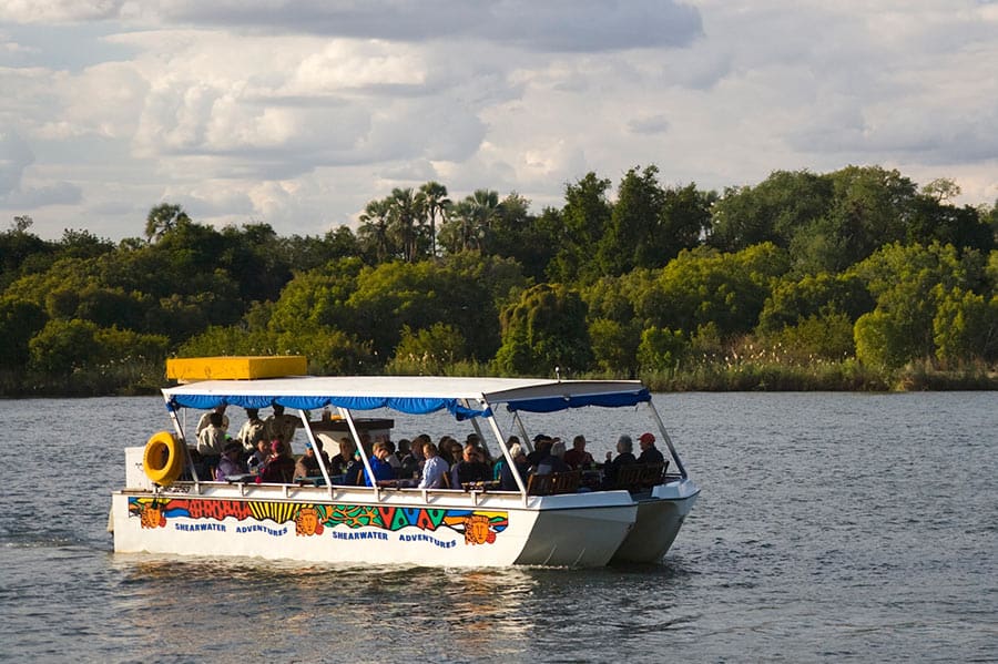 24 seater cruise boat on the upper Zambezi